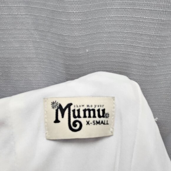 Show Me Your Mumu Womens Maxi Dress XS Tropical Palm Party T-Rex T Strap pre-own - Picture 8 of 8